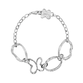 Pulsera Mujer Plata 925 Liberty Eslabones Mariposa